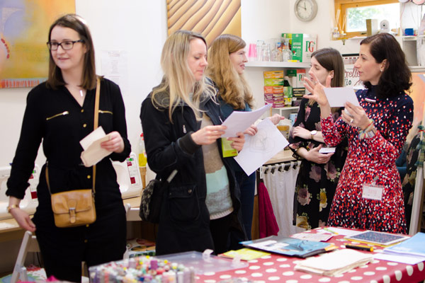 Practising stitching